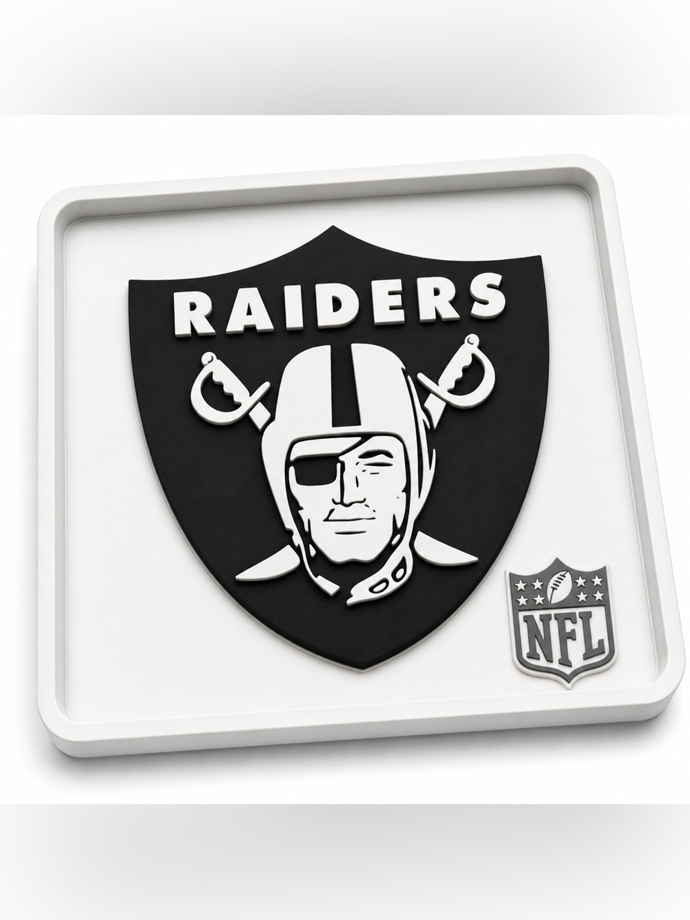 Las Vegas Raiders NFL Pocket Dump Tray - For Keys, Wallet, Money, Etc